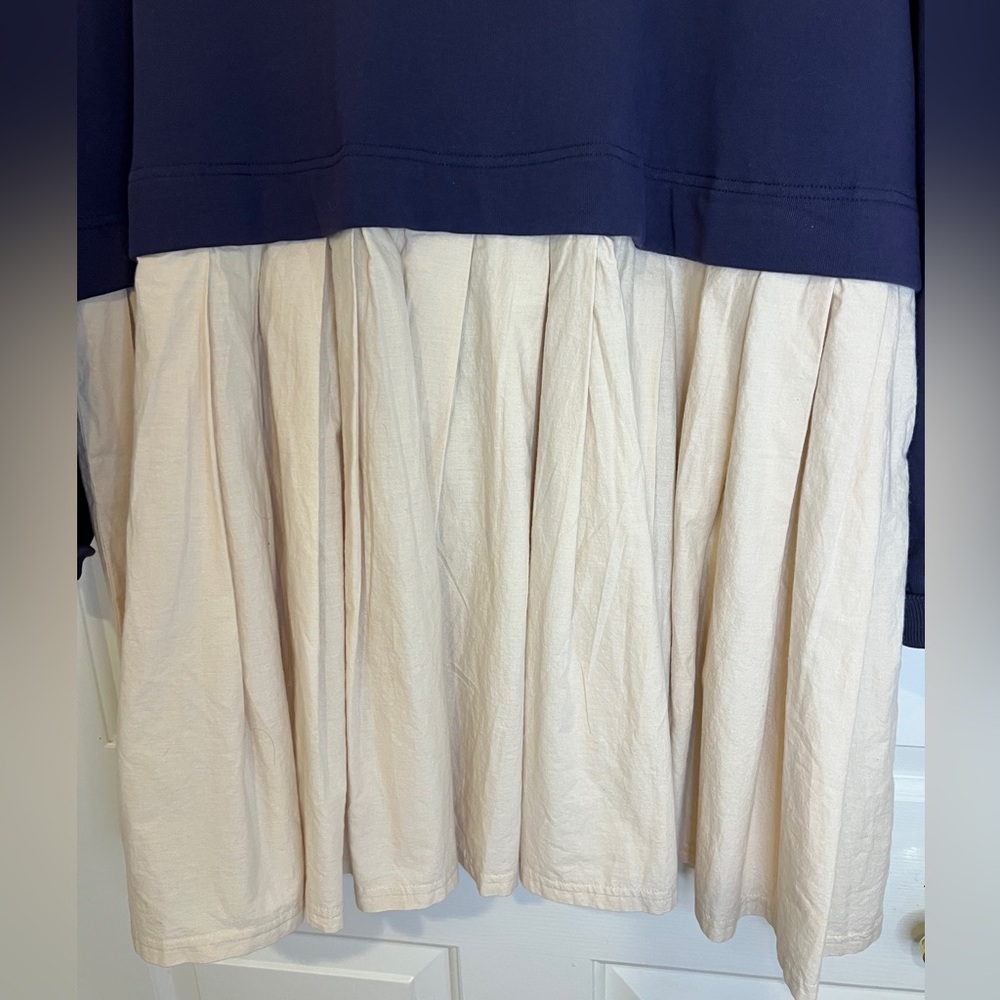 NEW Free People Eleanor Sweatshirt Tunic Dress Oversized Cotton Women’s SZ L NWT - Picture 7 of 12